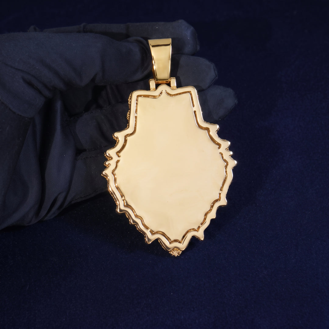 Iced-Out Lion Head Pendant