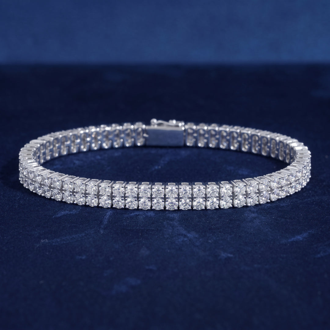 2 Row 3MM Diamond Tennis Bracelet
