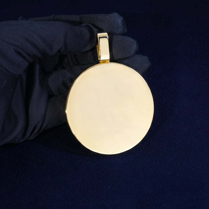 Iced-Out Lion Medallion Pendant