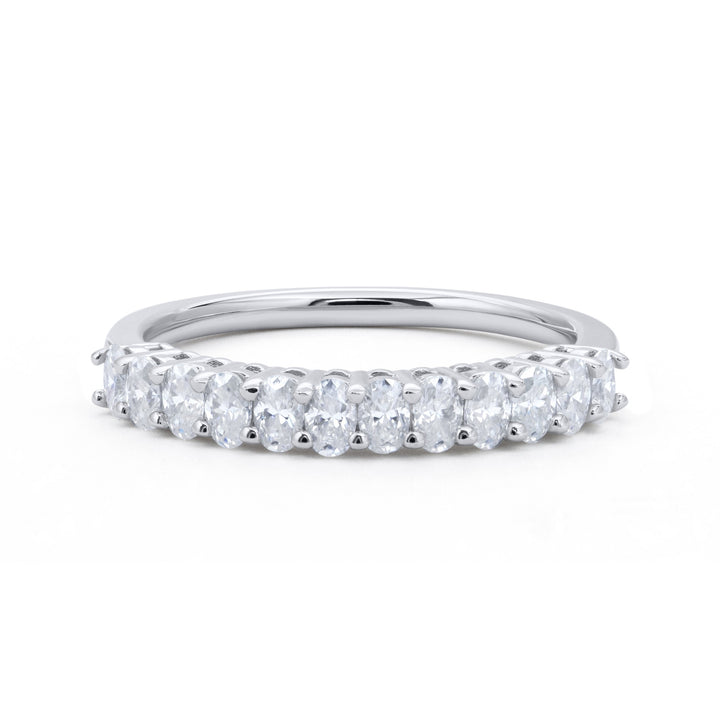 12 Stone Oval Cut Diamond Ring