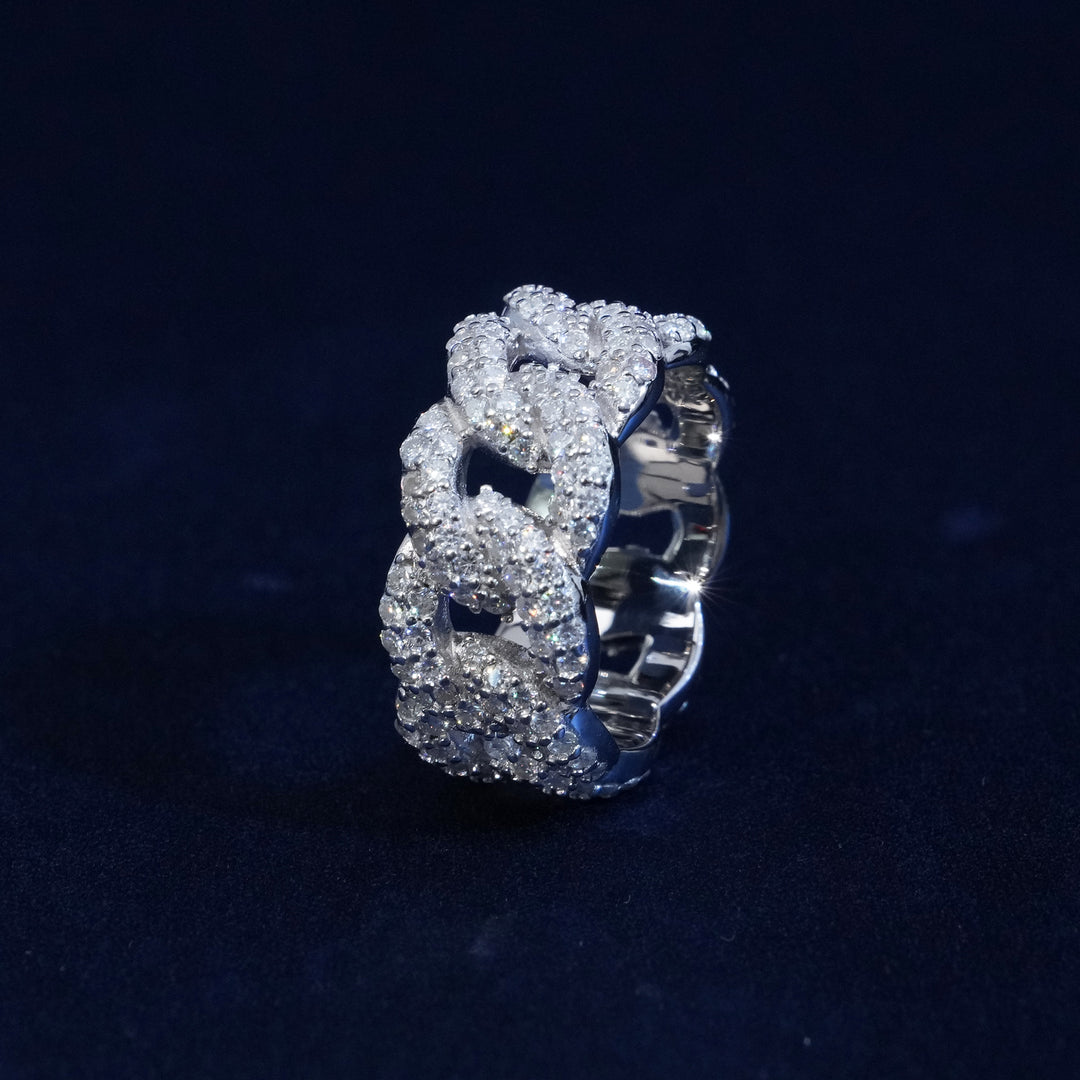 Moissanite Infinity Ring