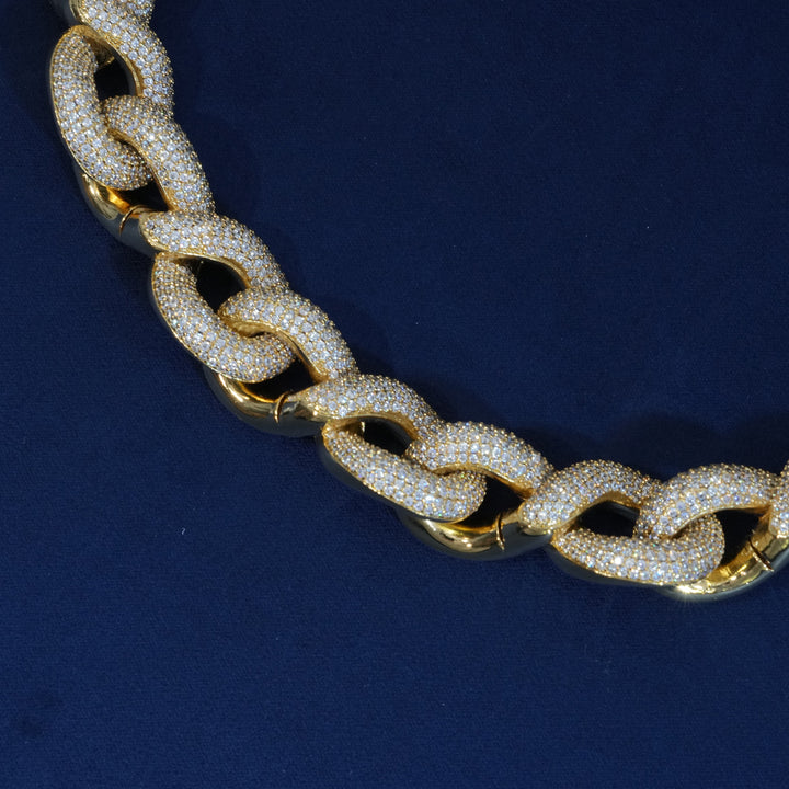 20mm Diamond Thick Rolo Chain