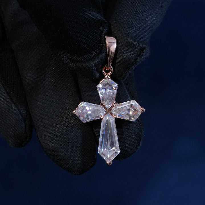 Moissanite S925 Small Cross Pendant