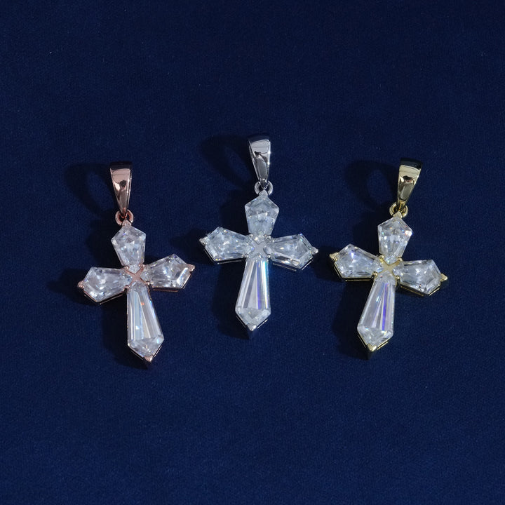 Moissanite S925 Small Cross Pendant