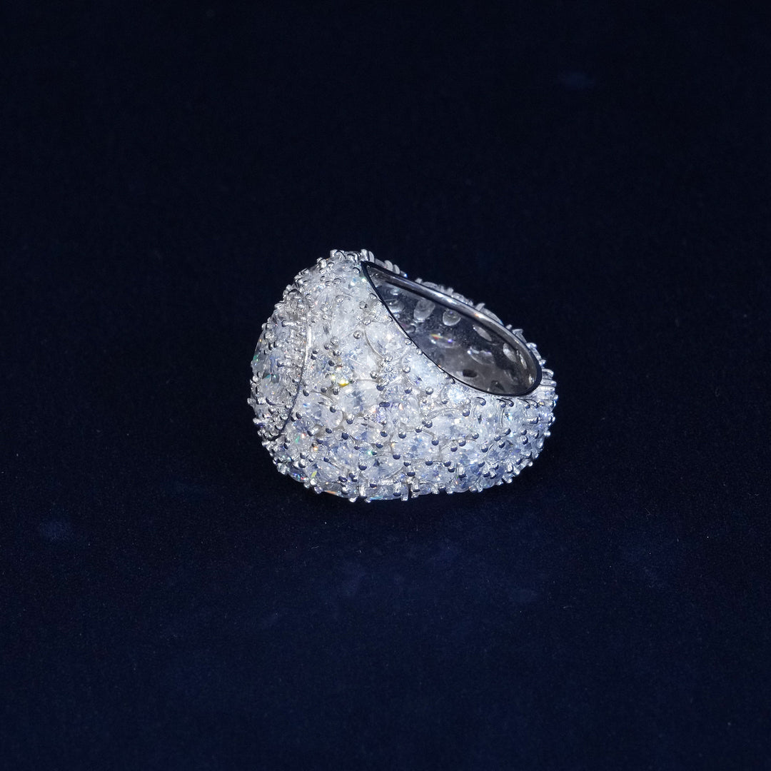 20ct Moissanite S925 Pear Cut Man's Ring