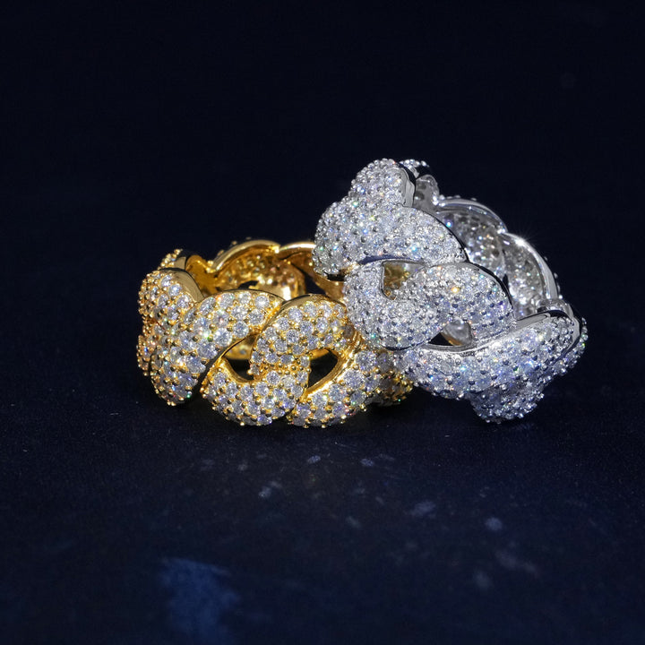 Moissanite Diamond Infinity Ring