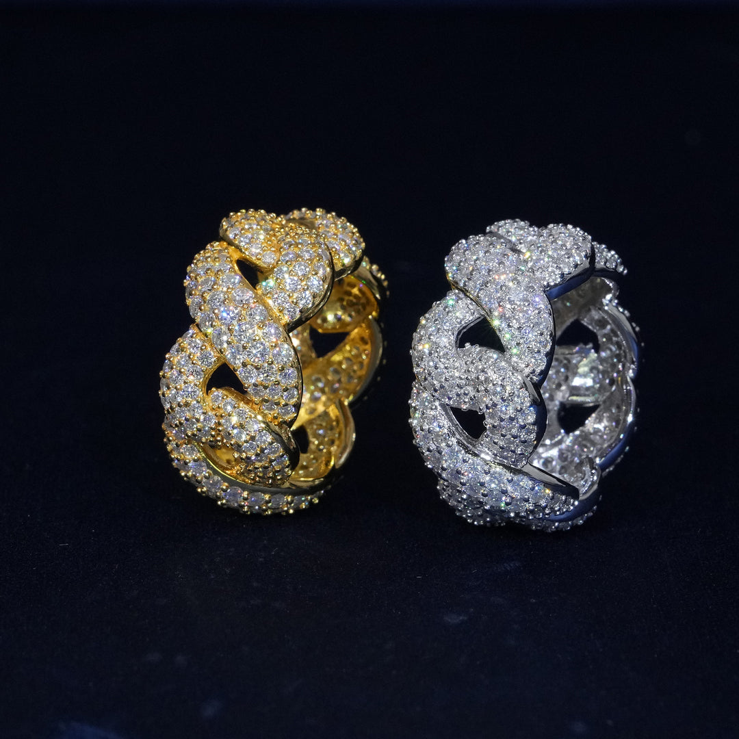 Moissanite Diamond Infinity Ring