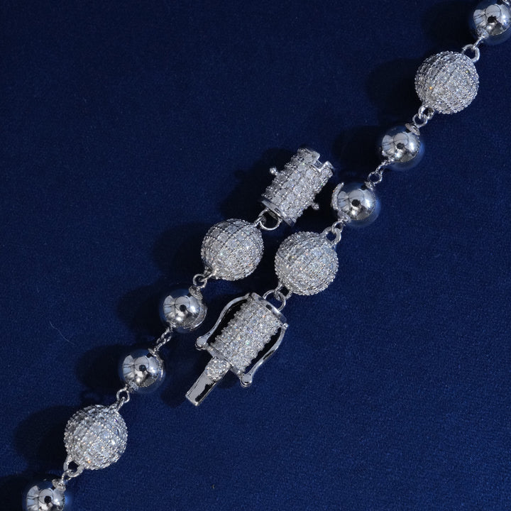 Moissanite Baguette Cross Jesus Chain Necklace