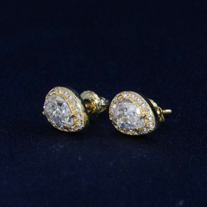 Moissanite Pear Cut 925 Sterling Silver Earrings