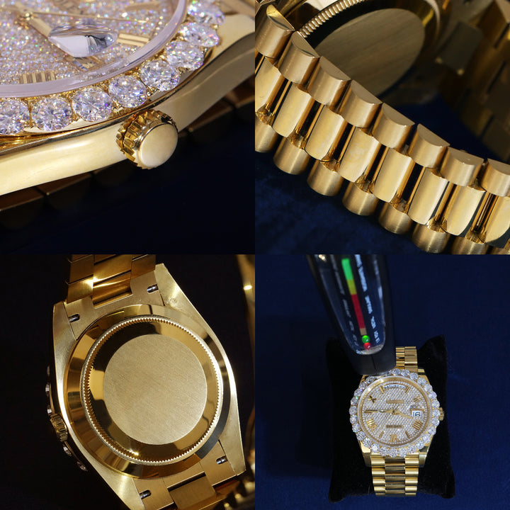 Moissanite 18K Yellow Gold DD40 Watch