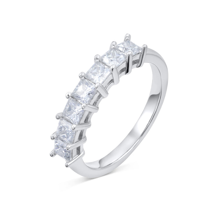 Seven Stone Princess Cut Diamond Ring