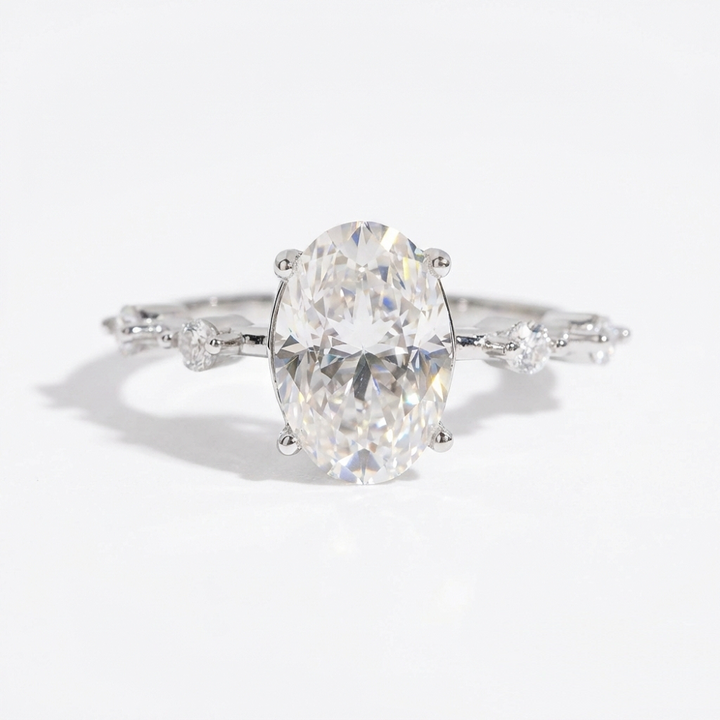 Eternal Oval Cut Moissanite Engagement Ring