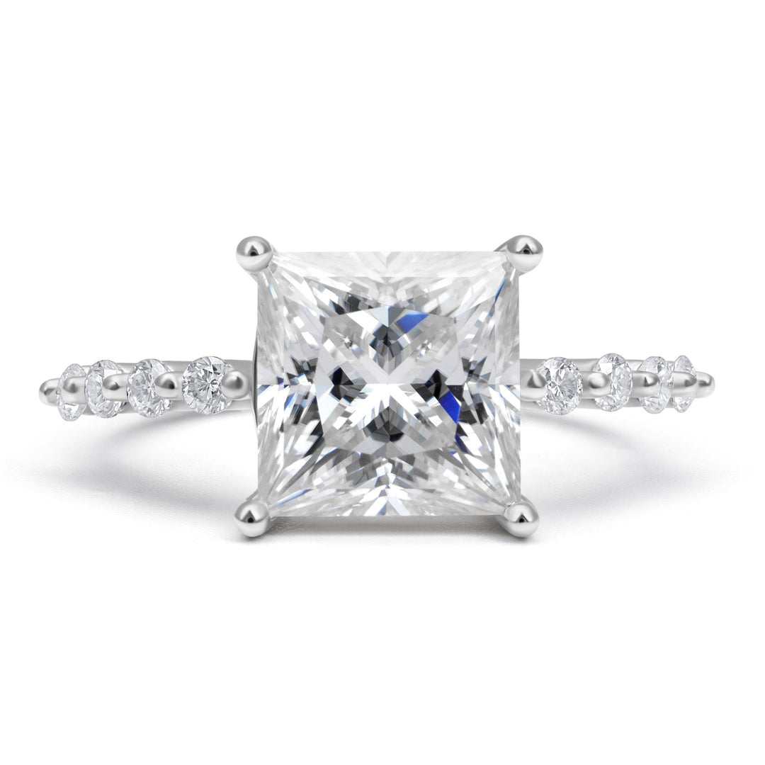 Luxe Princess Cut Moissanite Ring