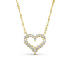 Imagen de Diamond Heart Necklace in Gold