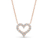 Imagen de Diamond Heart Necklace in Rose Gold