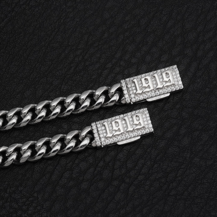 Custom Cuban Link Chain with Moissanite S925 Clasp