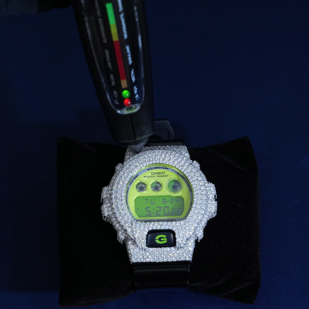 Iced Out DW6900 – Full Watch with Custom Moissanite Case