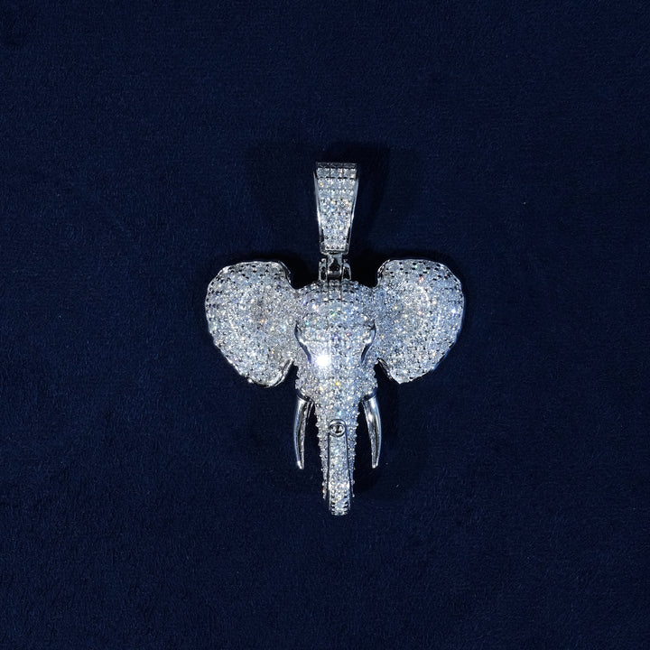 Moissanite S925 Iced Out Elephant Pendant