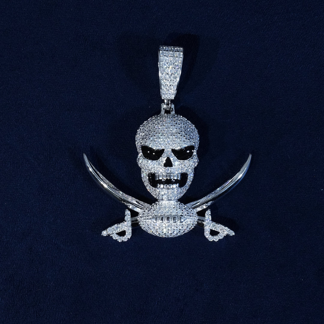 Moissanite S925 Iced Out Skull Head Pendant