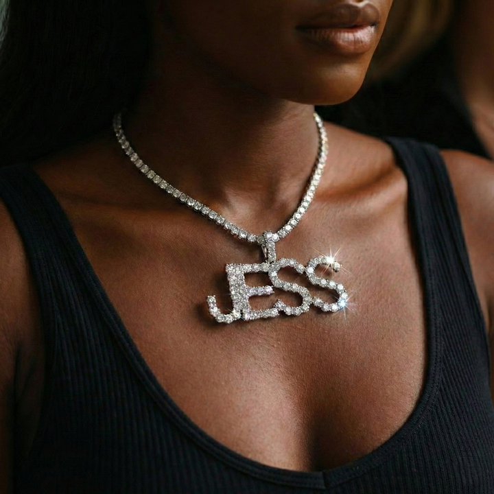 Custom Diamond Letter Pendant