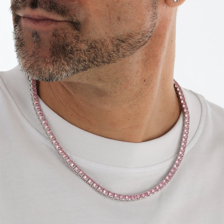 5mm Tennis Chain - Pink