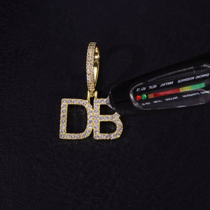 Moissanite S925 Diamond Custom Letter Pendant