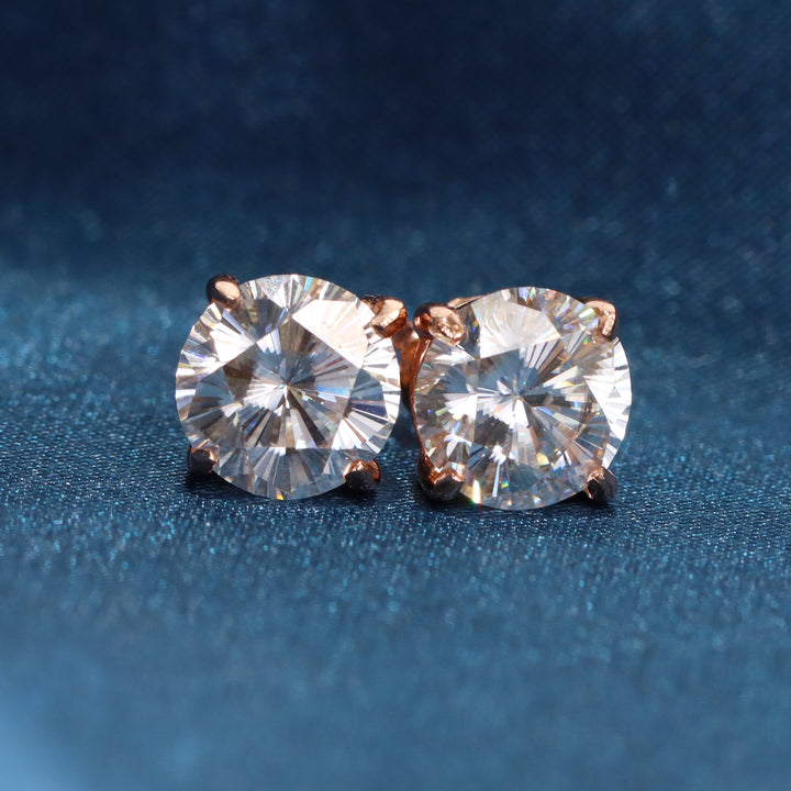 1 Carat Solitaire Diamond Stud Earrings