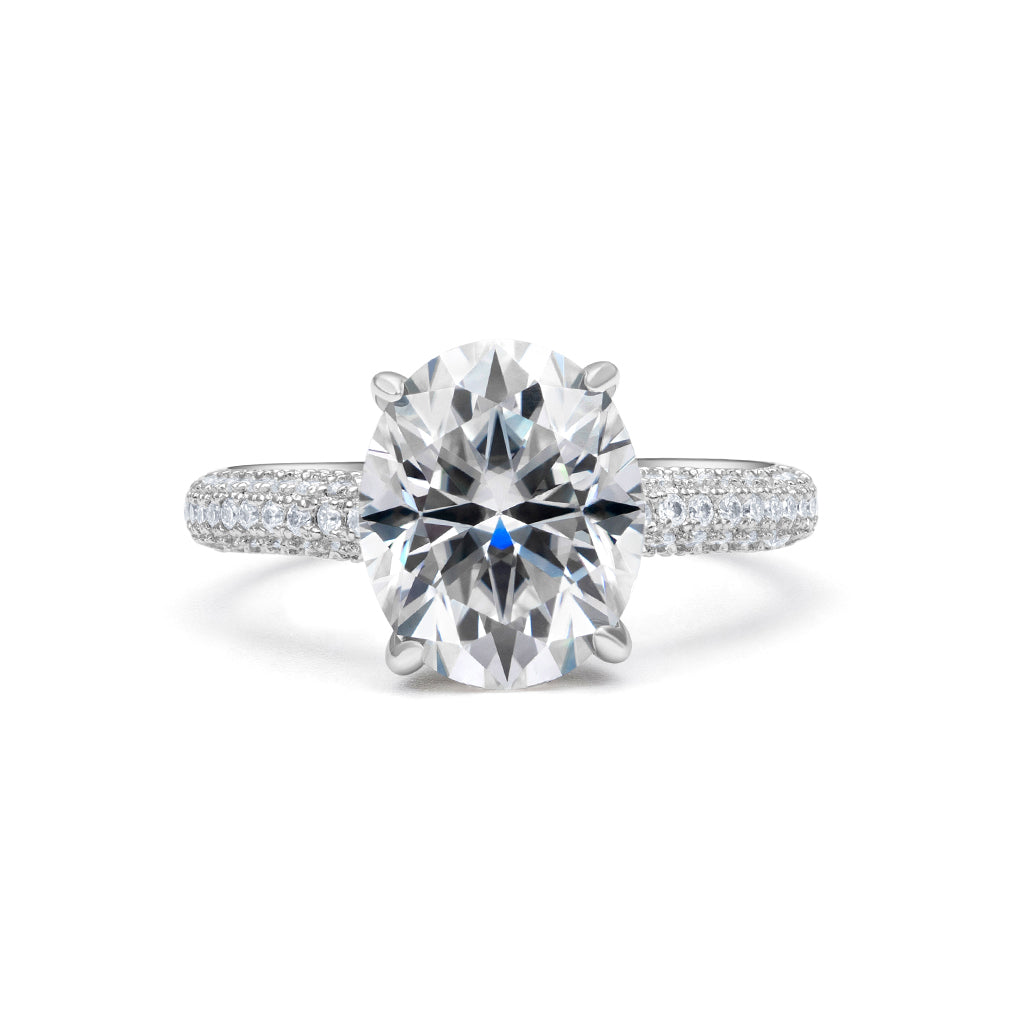 Adorned Luxe Oval Cut Moissanite Ring