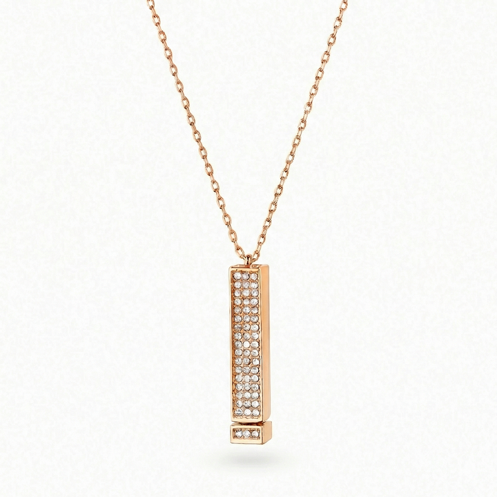 Iced Hidden Message "I Love You" Necklace