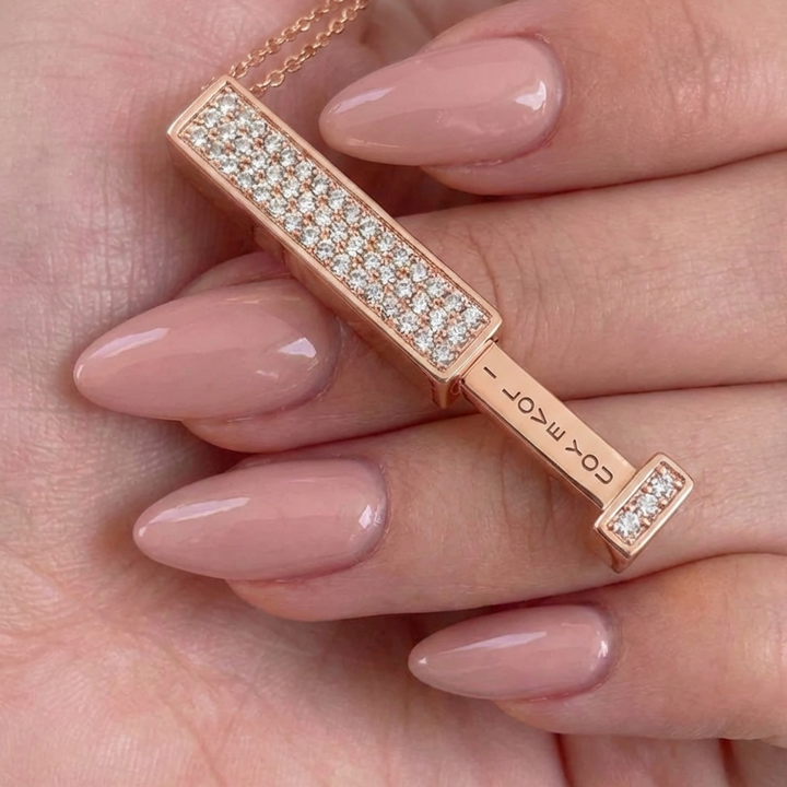 Iced Hidden Message "I Love You" Necklace