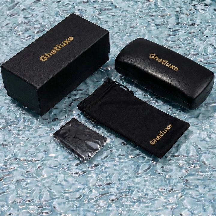 Rimless Sunglasses with Iced Moissanite Drip