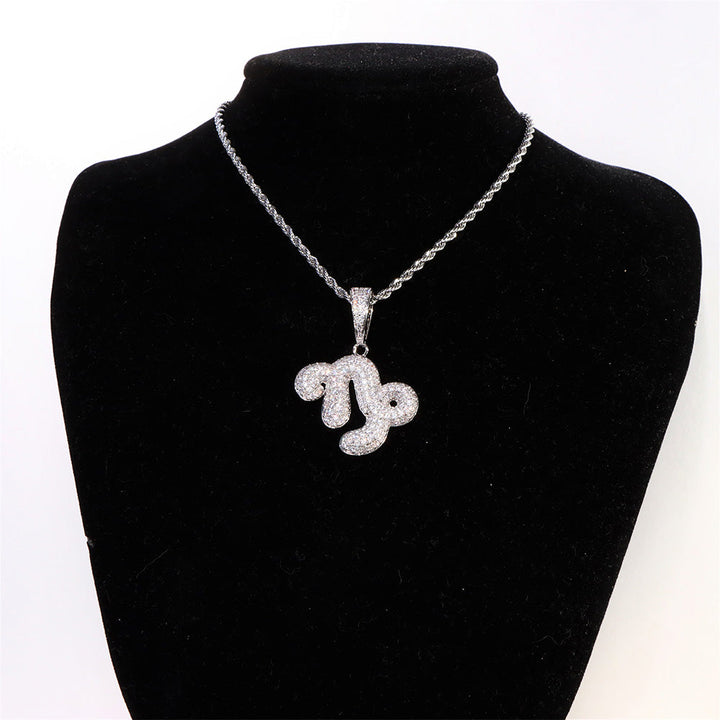 Women's Diamond Zodiac Pendant Necklace