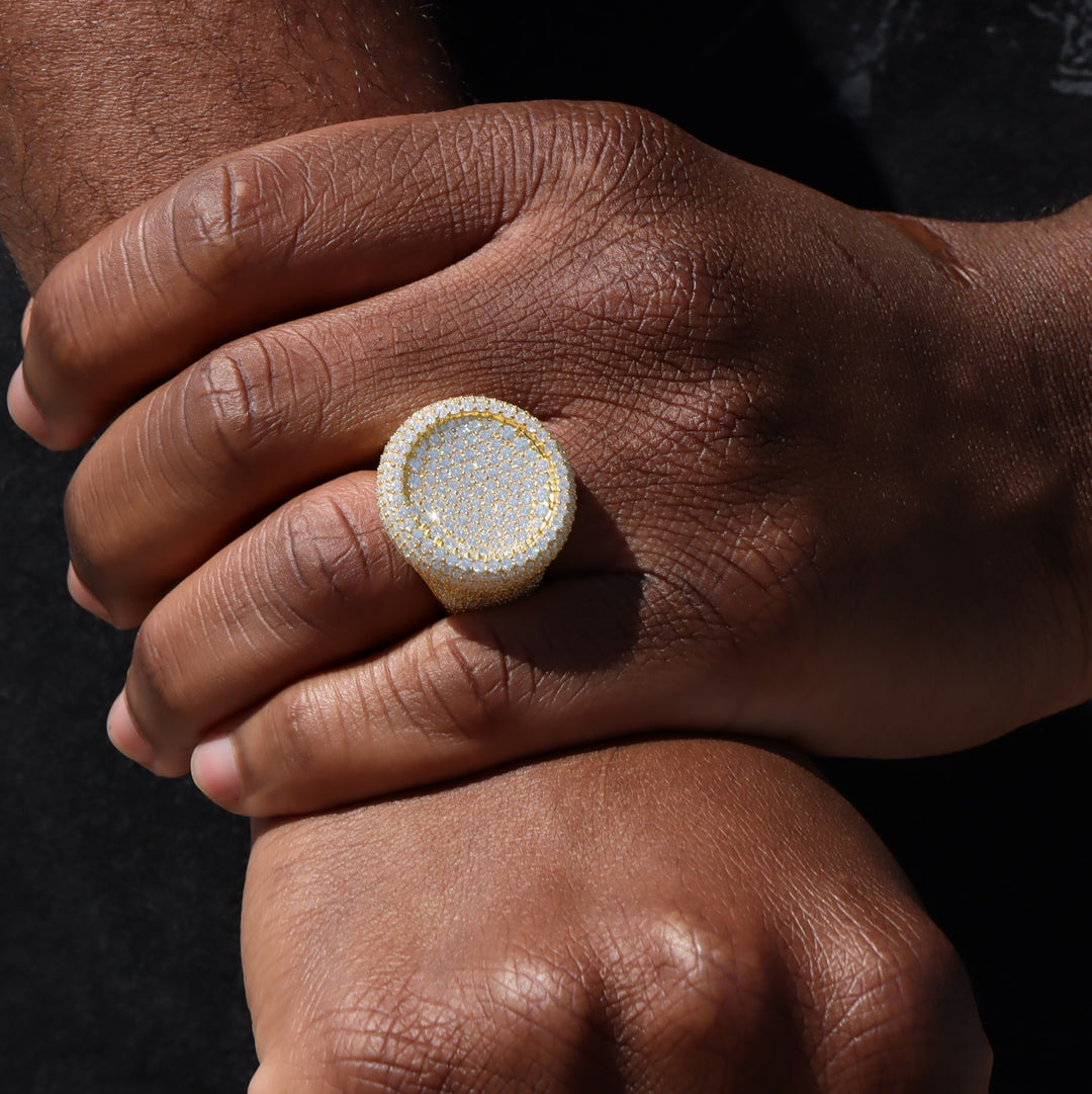 VVS Moissanite 925 Silver Signet Ring
