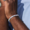 Imagen de 5mm 925 Sterling Silver VVS Moissanite Tennis Bracelet in White Gold