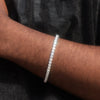 Imagen de 4mm 925 Sterling Silver VVS Moissanite Tennis Bracelet in White Gold