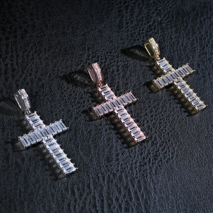 Baguette Cross Pendant