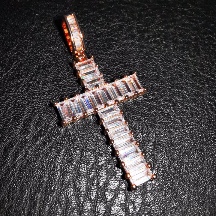 Baguette Cross Pendant