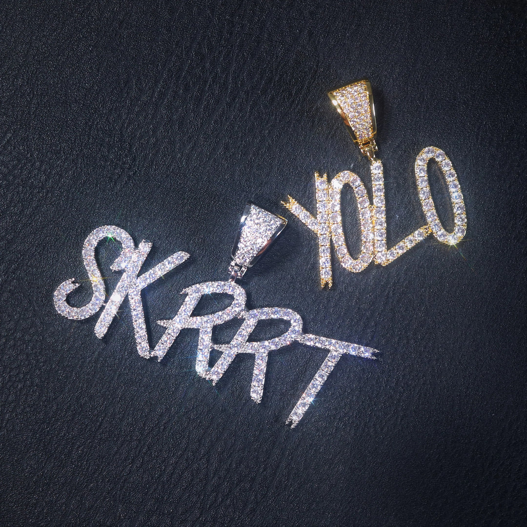 Women's Micro Diamond Custom Name Pendant