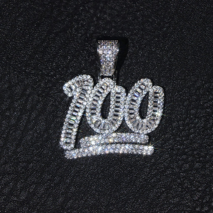 Baguette 100 emoji Pendant