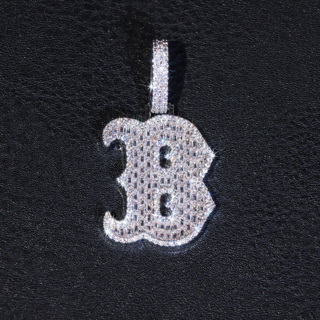 Pendentif lettre B en diamant