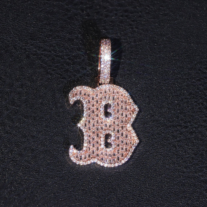 Pendentif lettre B en diamant