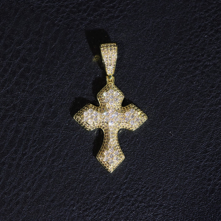 Iced Thick Gothic Pendant
