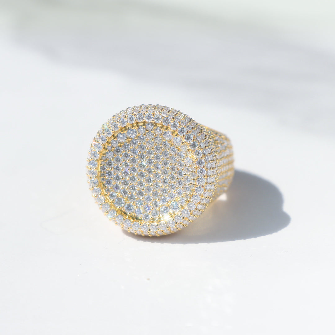 VVS Moissanite 925 Silver Signet Ring