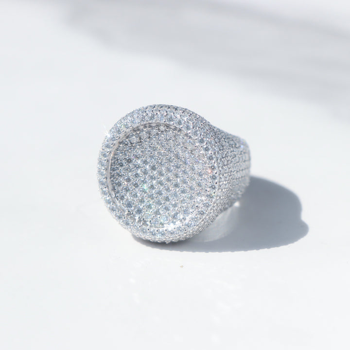 VVS Moissanite 925 Silver Signet Ring