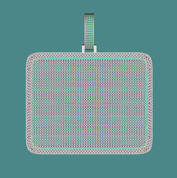 Custom Letters Big Square Pendant